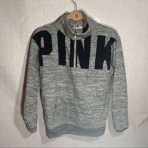 PINK GREY EVERYDAY LOUNGE PERFECT QUARTER-ZIP